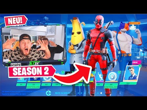 der *NEUE* SEASON 2 BATTLE PASS in Fortnite mit DEADPOOL!