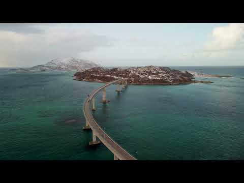 Kvaløya & Sommarøy in 4K 🏔️ Tromsø - March 2022 | DJI Mini 2 Cinematic footage | Relaxation video