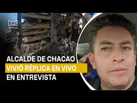 Alcalde de Chacao reportó réplica en vivo durante entrevista: así mostró la destrucción