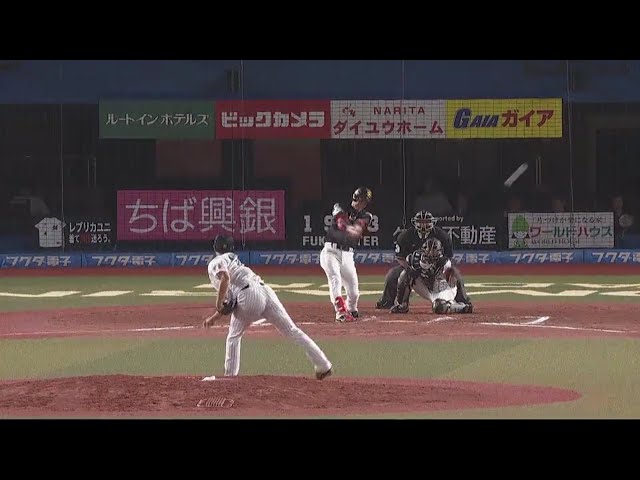 【6回表】ホークス・栗原 華麗な流し打ちでプロ初ヒット!! 2018/9/5 M-H