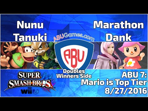 ABU Monthly 7: Nunu + Tanuki  vs. Dank + Marathon - Smash 4 Winners Side Doubles