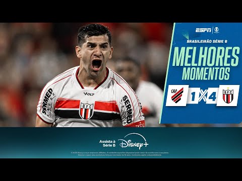 Botafogo-SP TRUCIDA Athletico-PR aos gritos de OLÉ fora de casa e vence a primeira na SÉRIE B