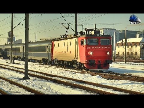 Trenul Timișoara Nord-Deva-Cluj-Dej-Ilva Mică-Sueceava-Iași în Gara Cluj Napoca - 20 Ianuarie 2026