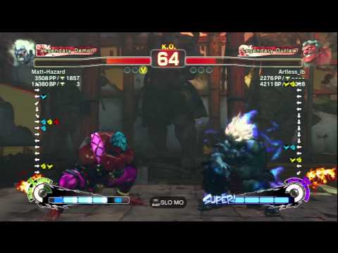 Matt-Hazard (Oni) Vs Artless_ib (Hakan) SSF4 AE Ranked Matches - PSN