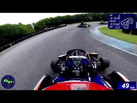 Rotthalmünster Kart Rotax DD2 Sodi 24.05.2014 Session 1 GoPro helmet cam telemetry