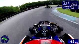 preview picture of video 'Rotthalmünster Kart Rotax DD2 Sodi 24.05.2014 Session 1 GoPro helmet cam telemetry'