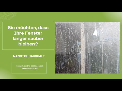 Nanoversiegelung für Fenster | Glasversiegelung von Nanotol
