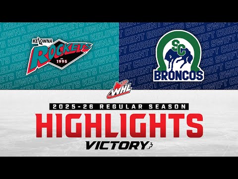 Kelowna Rockets at Swift Current Broncos 12/10 | WHL Highlights 2025-26