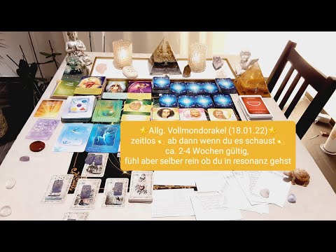 🌟allg. Vollmondorakel (am 18.01.2022) 💫 zeitlos, gültig für 2-4 Wochen ab dann wen du es schaust🌟