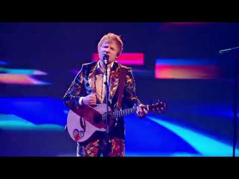 Ed sheeran performing overpass Graffiti  at the Mtv Ema 2021 awards #emas
