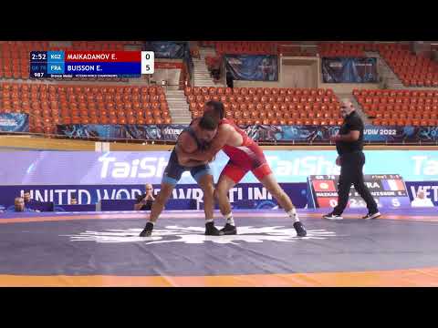 BRONZE GR - 78 kg: E. MAIKADANOV (KGZ) v. E. BUISSON (FRA)