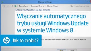 Włączanie automatycznego trybu usługi Windows Update w systemie Windows 8