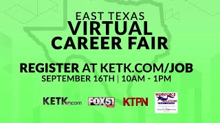 KETK & FOX51 with Workforce Solutions East Texas Virtual Career Fair