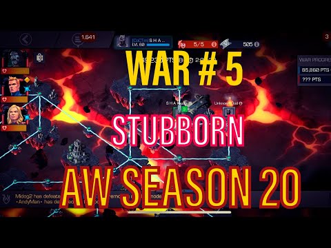 AW Season 20 War 5 Stubborn Global | Marvel Contest Of Champions