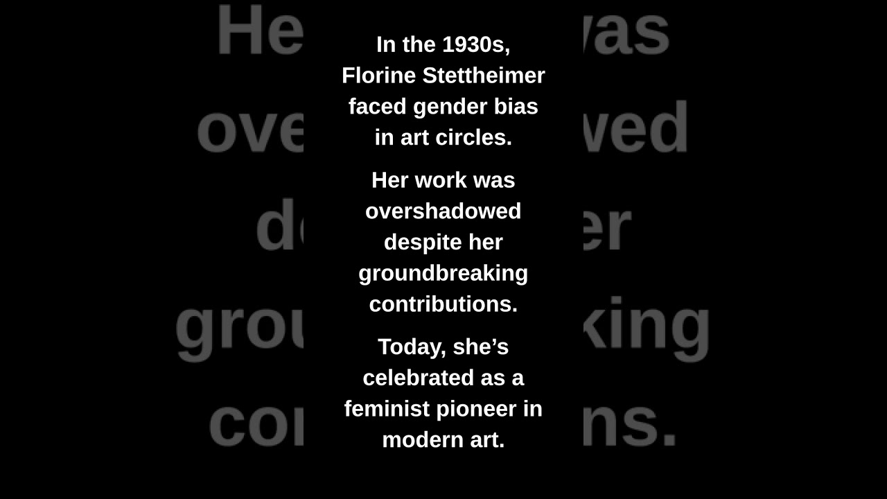 In the 1930s, Florine Stettheimer faced gender bias in art circles.