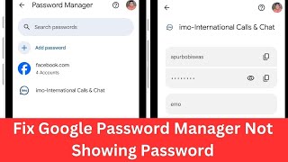 Download the video "Fix Google Password Manager Not Showing Password | Password Manager Not Showing Password"