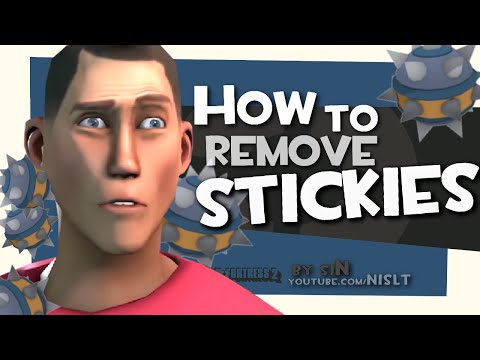TF2: How to remove stickies Video