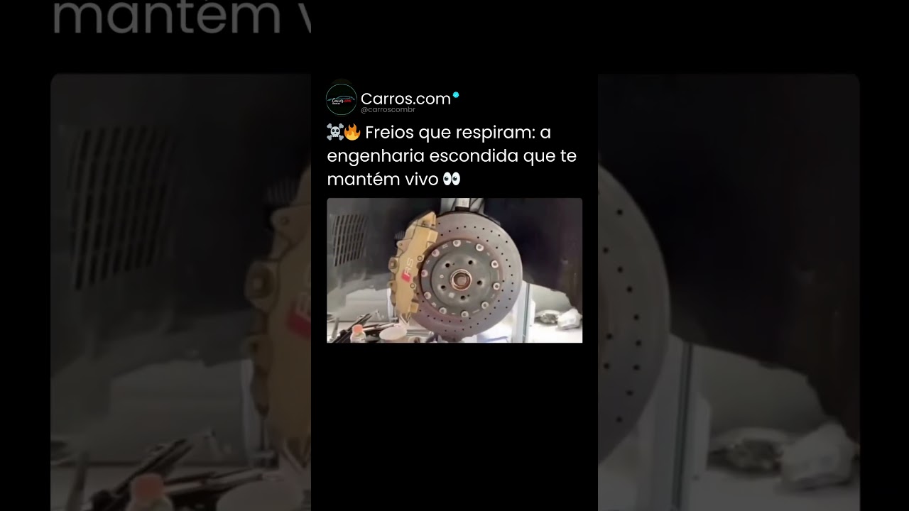 🛞🔥 Freios que respiram: a engenharia escondida que te mantém vivo 👀 #carros #brasil #car #autos