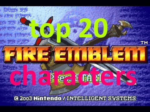 top 20 fire emblem characters