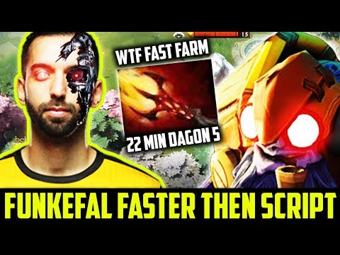 Funkefal [Tinker] - The Man With Lightning Hands Faster Than Script 22 Min Dagon 5 dota 2