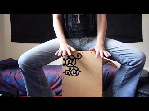 Cajon groove with ghost notes - lesson 1