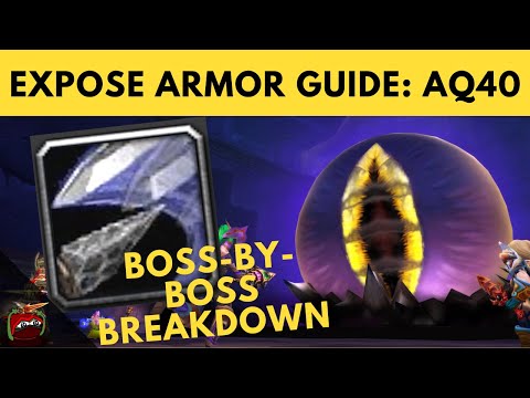 Rogue Expose Armor Guide - Boss Breakdowns & Examples (AQ 40)