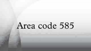 Area code 585