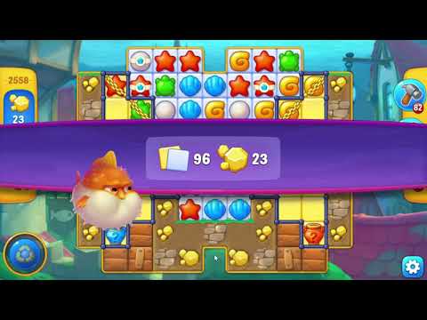 Fishdom 2558 Super Hard Level - NO BooSTERS