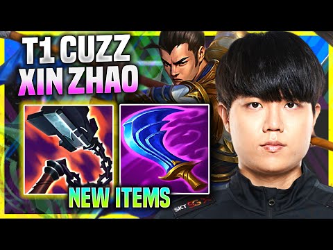 CUZZ PICKS XIN ZHAO WITH NEW ITEM GORE DRINKER! - T1 Cuzz Plays Xin Zhao Jungle vs Lillia!