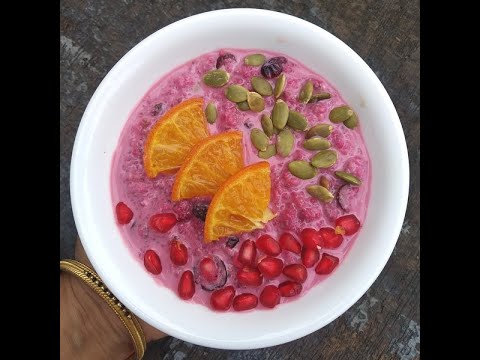 No-cook breakfast with Beetroot and super foods