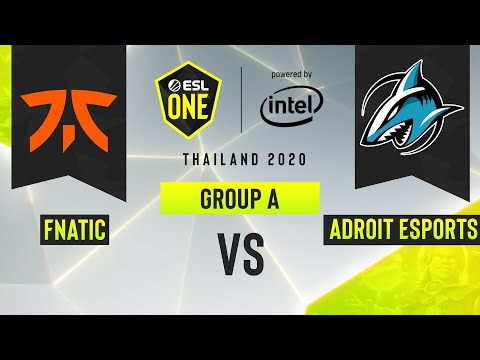 Dota2 - Adroit Esports vs. Fnatic - Game 1 - ESL One Thailand 2020 - Group A - AS