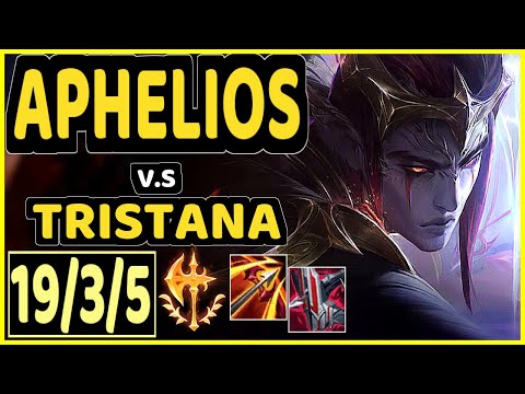 APHELIOS vs TRISTANA - 19/3/5 KDA BOTTOM ADC GAMEPLAY - KR Ranked MASTER