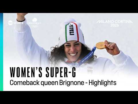 COMEBACK QUEEN BRIGNONE ❤️ | Women's Super-G Highlights | Winter Olympics 2026