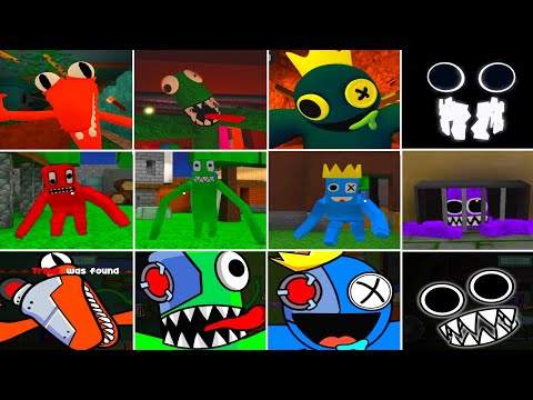 JUMPSCARE SHOWDOWN: Rainbow Friends (Ch. 1) vs Alphabet Lore vs Craft Monsters!