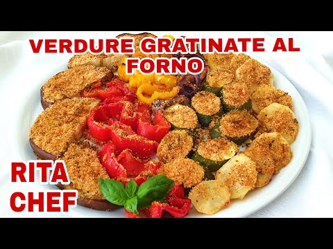 VERDURE GRATINATE AL FORNO⭐RITA CHEF | Un piatto gustoso e colorato.