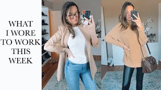 WHAT I WORE TO WORK THIS WEEK | Business Casual Winter Work Outfit Ideas