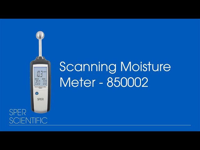 Scanning Moisture Meter Demo