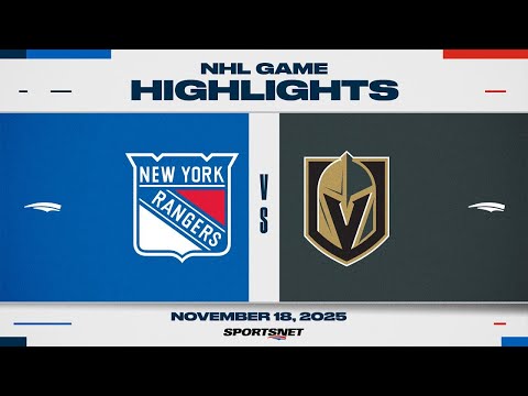 NHL Highlights | Rangers vs. Golden Knights - November 18, 2025