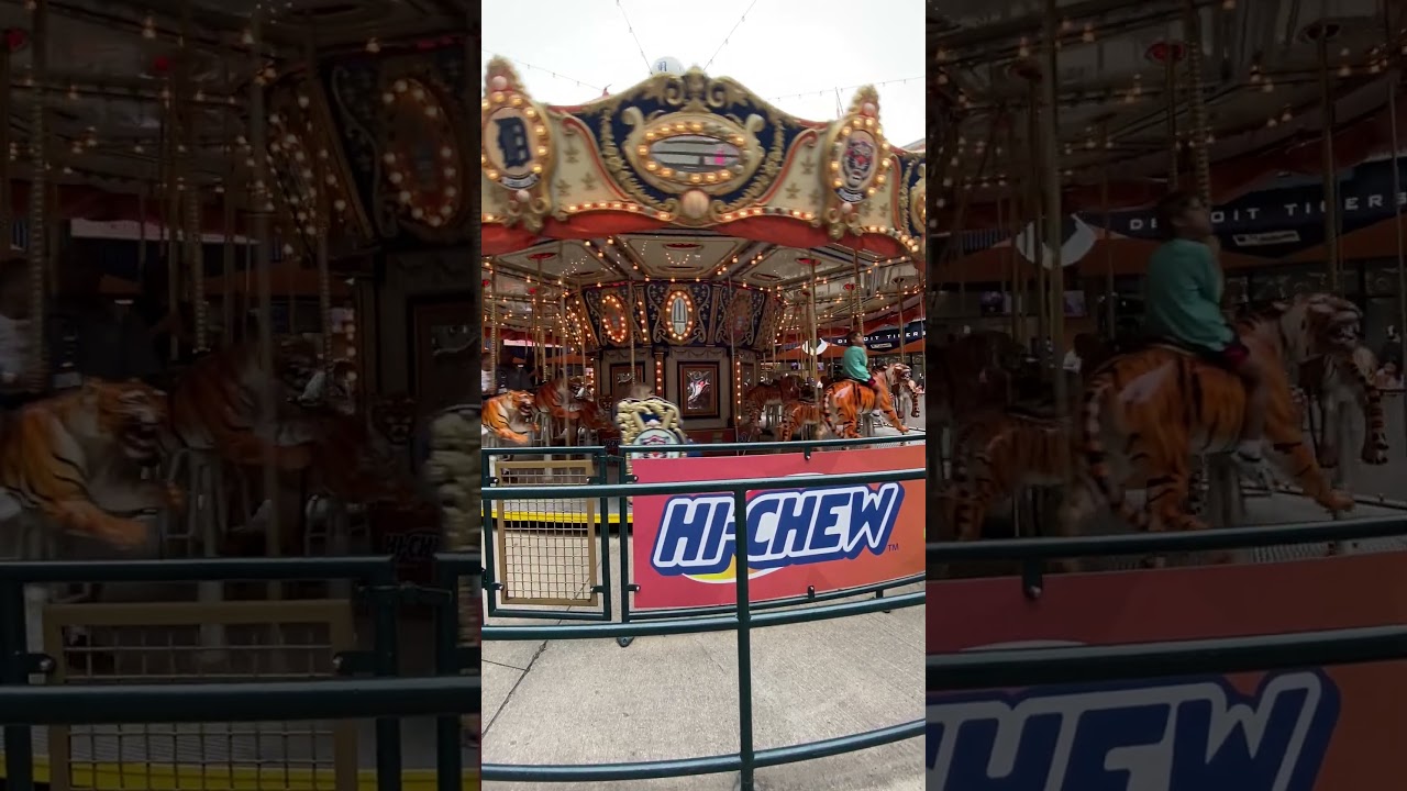 Detroit Tiger Carousel at Comerica Park