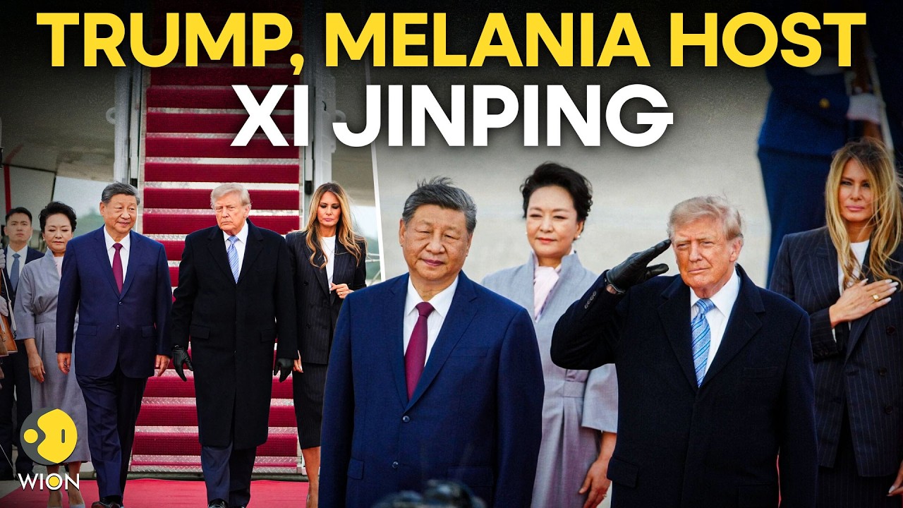 Trump-Xi Meet LIVE: Trump & Melania Host Xi Jinping at White House in Grand Arrival Ceremony | WION