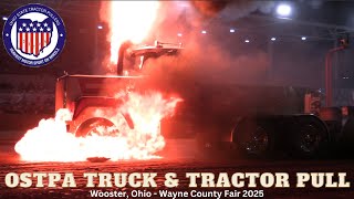 Wooster, Ohio - OSTPA Truck & Tractor Pull - Wayne County Fair Pull 2025