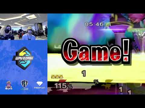 WaveDash 2023 Winners Round 1 - Tuddy  (Falco) Vs. Dang3r (Fox) - SSBM Tournament