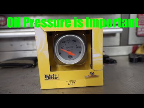 Autometer 4327 Oil Pressure Gauge Install