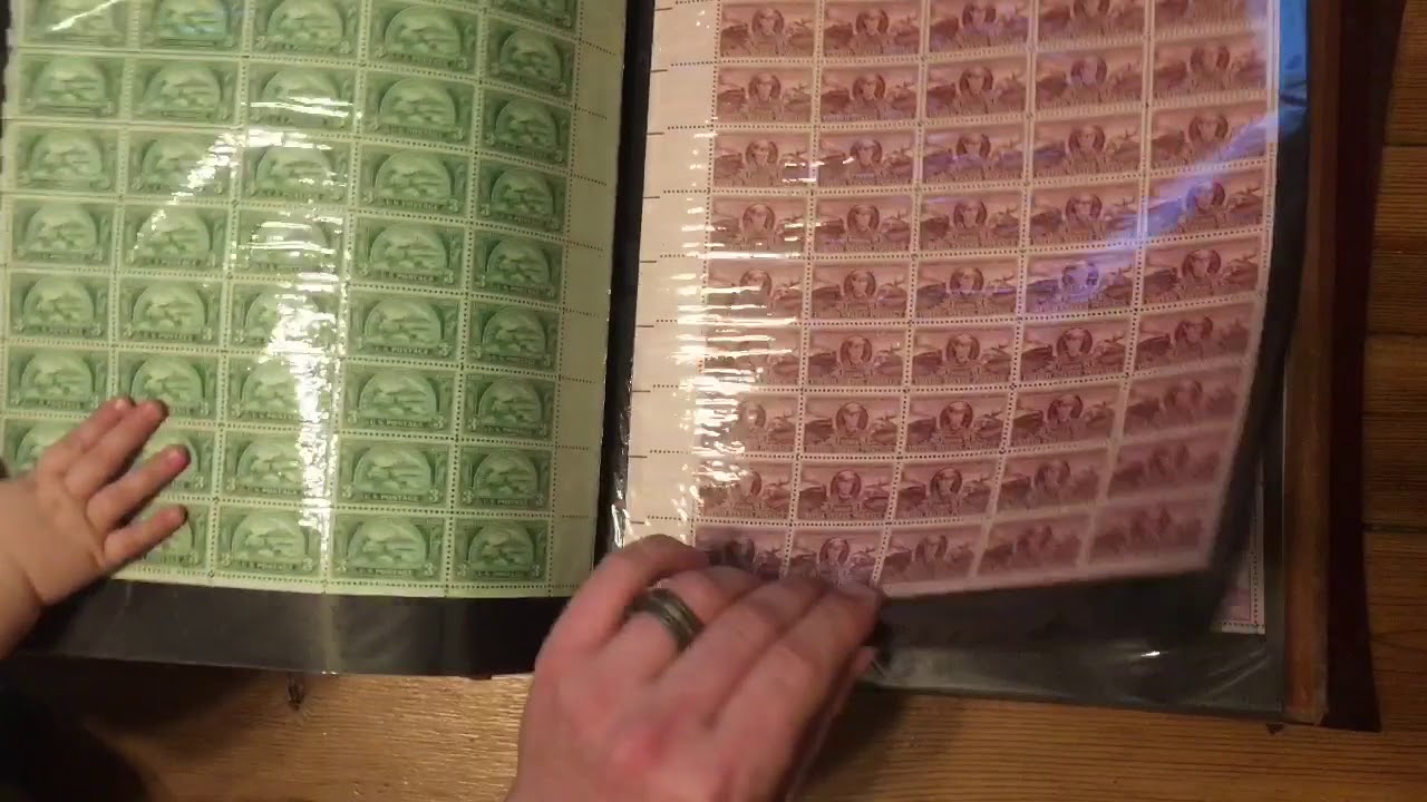 Huge Full Sheet Stamp Collection For Sale!