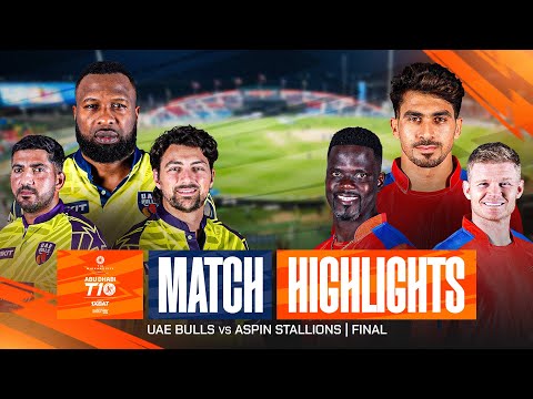 2025 Abu Dhabi T10 I The Final I Highlights: UAE Bulls vs Aspin Stallions  | Season 9