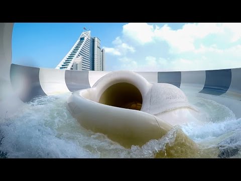Wild Wadi Dubai - Burj Surj | Water Slide with TWO BOWLS!