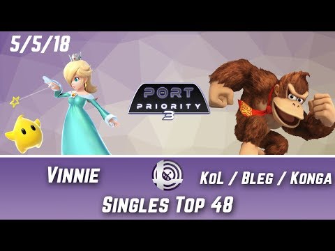 Port Priority 3 - Vinnie (Rosalina and Luma) Vs. KoL | Bleg | Konga (Donkey Kong) - Singles Top 48