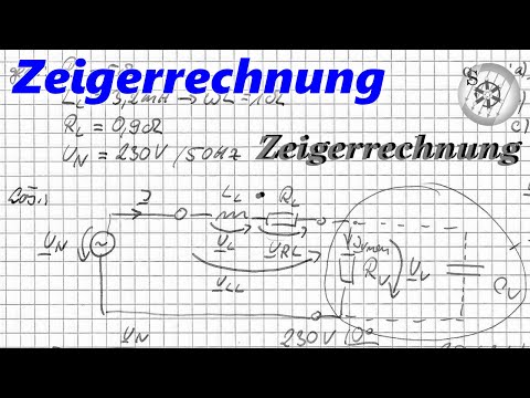 Zeigerrechnung / Komplexe Wechselstromrechnung 1/4 - Ohmsche Netzlast