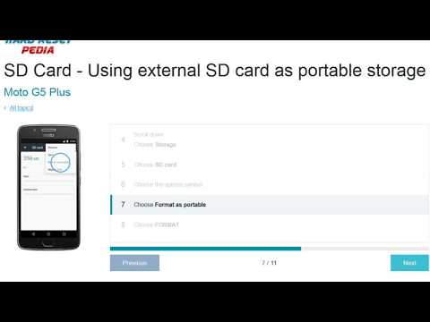 ☑️ Moto G5 Plus External SD card as Portable storage