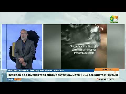 Tragedia en Ruta 32 - Dos jóvenes de Crespo perdieron la vida en accidente de tránsito